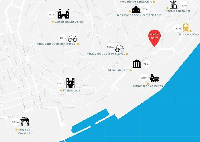 Alfama Views In Historical Лісабон